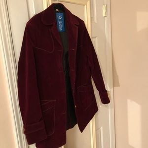 Brand new with tags “Helena Shaw” velvet jacket.  Listed as Medium runs small